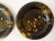 Chinoiserie 19th-Century Gilt Lacquer Chinoiserie Gaming Plates / Coasters, a Pair For Sale - Image 3 of 8