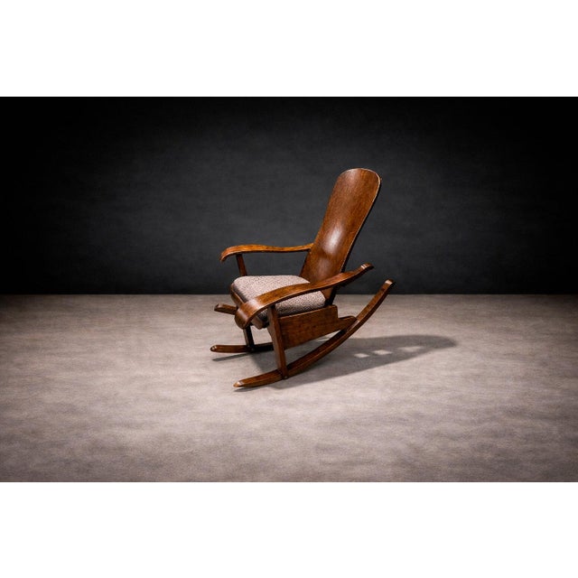 Móveis Cimo Brazilian Mid-Century Rocking Chair in Bentwood, Moveis Cimo, 1950s - Lot 137 For Sale - Image 4 of 11
