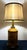 This substantial mid-century modern Hollywood Regency table lamp by Paul Hanson features a heavy, high-density metal...