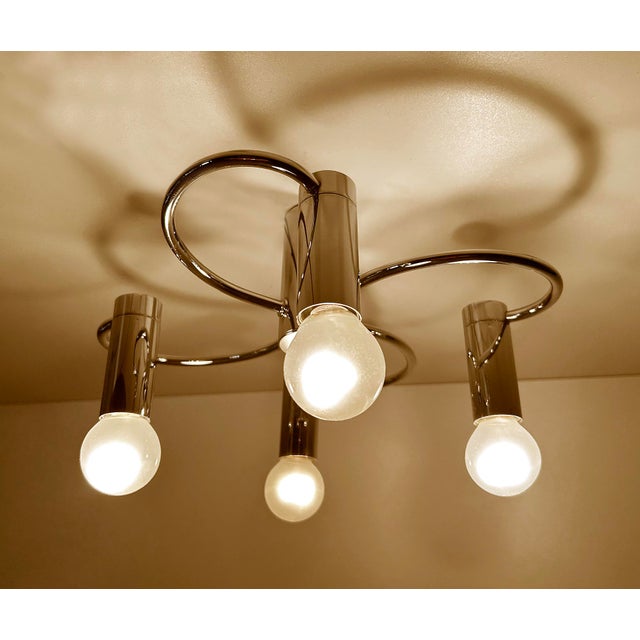 Vintage Helix Ceiling Light in Chrome from Cosack For Sale - Image 4 of 11
