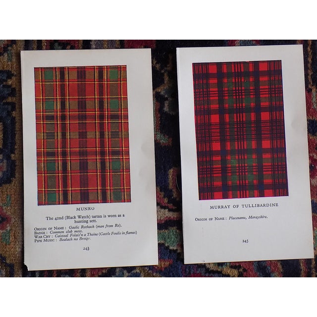 Vintage Mid 20th Century Scottish Tartan Lithographs - Set of 15 For Sale In Cincinnati - Image 6 of 8