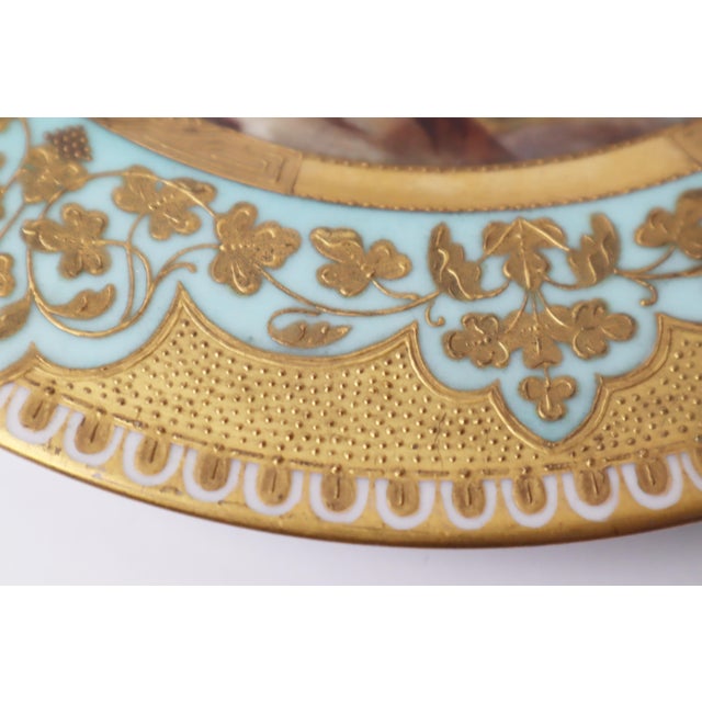 Cabinet Plate with Poseidon on a Rock in the Ocean Motif, 1800s For Sale - Image 4 of 12