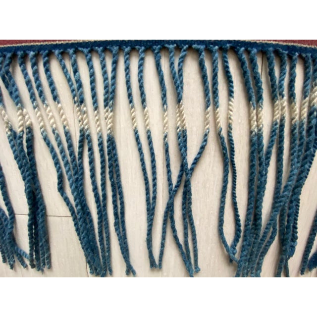 Green Rare Bold indigo Cotton Sumba Textile For Sale - Image 8 of 18