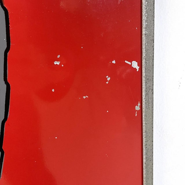 Mid-Century Modern Italian Graphic Ceat Advertising Sign, 1950s For Sale - Image 11 of 15