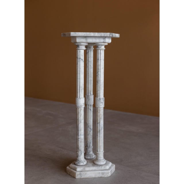 White Carrara Marble Column For Sale - Image 5 of 6