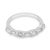 Contemporary Tiffany & Co. Diamond Platinum Half Eternity Band, Size 5 For Sale - Image 3 of 6