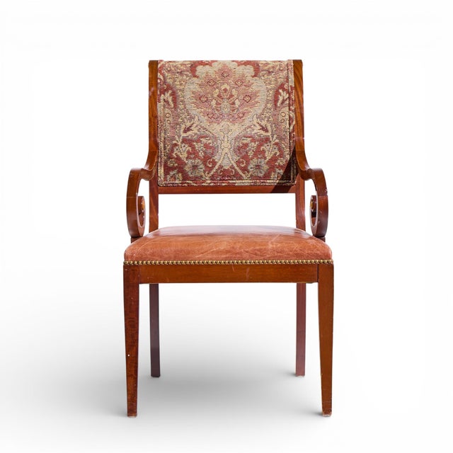 Kindel Furniture Mahogany Sleigh Back Dining Chairs - Set of 8 For Sale - Image 10 of 14