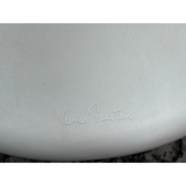 Verner Panton for Vitra White Panton Chairs, Set of Six For Sale - Image 12 of 12