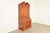 Baker Furniture Company Baker Furniture Style Georgian Burl Wood Inlaid and Hand Painted Drop Front Secretary Desk With Bookcase Hutch Top For Sale - Image 4 of 15