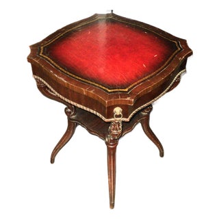 Antique Vintage Mahogany Side Table For Sale