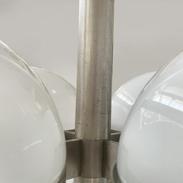 Mid-Century Modern Italian Tetraclio Chandelier by Mazza for Artemide, 1960s For Sale - Image 18 of 18