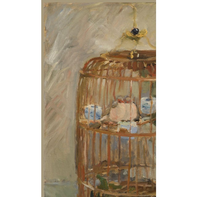 Bunny Williams Home Vintage French Impressionist Art Print – The Cage by Berthe Morisot, 24" X 32" For Sale - Image 4 of 8