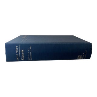 Mid-Century Blue Emily Post Book For Sale