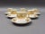 Vista Alegre Portugal Anna White & Gold Porcelain Espresso Cup & Saucer Set Of 6. Measures approximately 2 7/8" long, 2"...