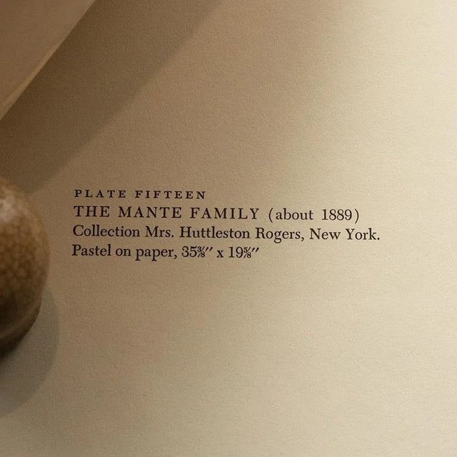 1950s 1952 After Edgar Degas "The Mante Family", First Edition Vintage Print For Sale - Image 5 of 8