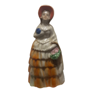 Vintage "Made in Occupied Japan" Porcelain Victorian Lady Bell
