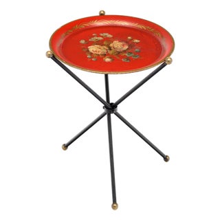 Art Deco Period French Folding Tea Tray Table, Circa 1940 For Sale