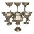 Vintage Silver-Plated Champagne Coupe Dessert Sherbet Goblets by Salem - Set of 11 For Sale