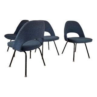Mid-Century Modern 72CC Executive Chairs by Eero Saarinen for Knoll, Set of 4 For Sale
