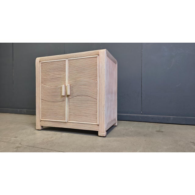 Vintage Pencil Reed Cabinet, 1970s For Sale - Image 6 of 15