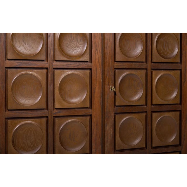 Mid-Century Modern Brutalist Bar Cabinet from Gerhard Bartels, 1970 For Sale - Image 3 of 8