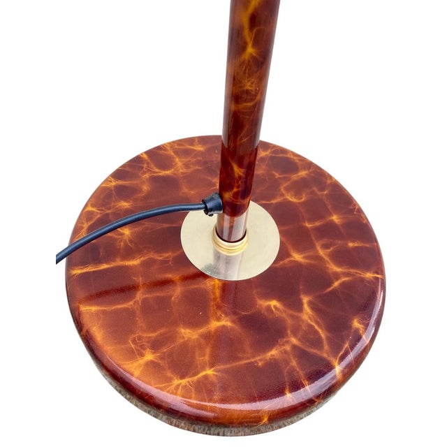 Brown Gilt Halogen Lamp from Rhoum JR, 1970s For Sale - Image 8 of 9