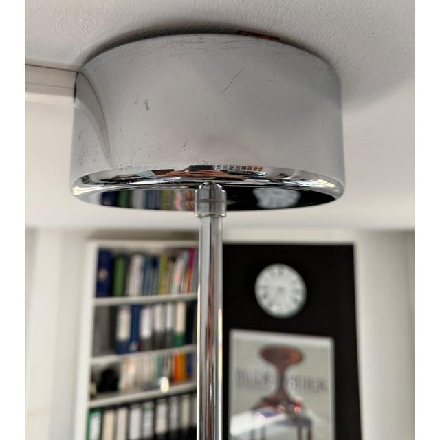 Streamline Modern Ceiling Lamp in Chrome with Neon Tubes, Germany, 1935 For Sale - Image 11 of 18