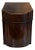 Circa 1790 English George III Inlaid Mahogany Serpentine Knife Box For Sale