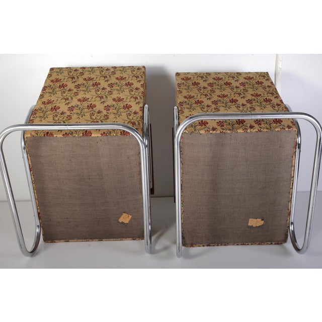 Bauhaus S 411 Tubular Chrome Armchairs from Kovona, Czechoslovakia, 1940s, Set of 2 For Sale - Image 15 of 16