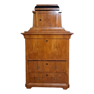 Antique Biedermeier Secretary, 1830 For Sale