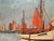 Terra Cotta Vintage French Impressionist Harbor Scene Oil Painting, Lucien Lefebvre-Foinet Frame For Sale - Image 8 of 17