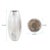 Metal Sivas Glass Vase with Silver Accents- Short For Sale - Image 7 of 9