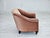 Vintage Danish Lounge Chair in Salmon Pink Furniture Velour and Ash Wood, 1950s For Sale - Image 11 of 17