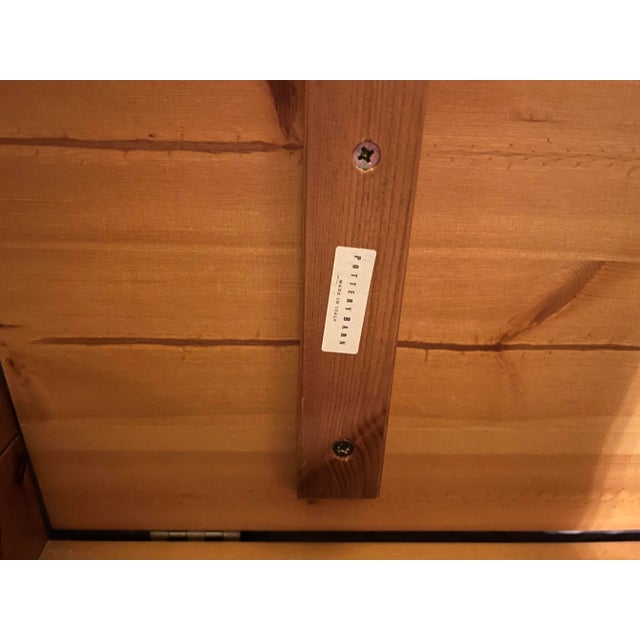 Wood Bench With Storage ,Blanket Chest by Pottery Barn | Chairish