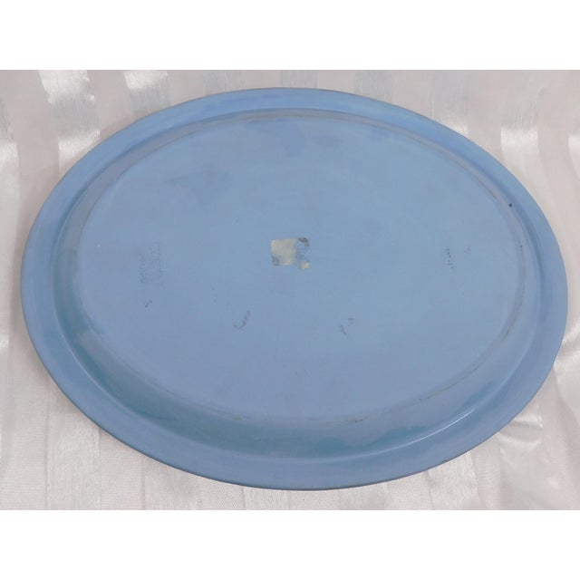 Traditional Wedgwood Blue Jasperware Vanity or Serving Platter With Cupid For Sale - Image 3 of 5