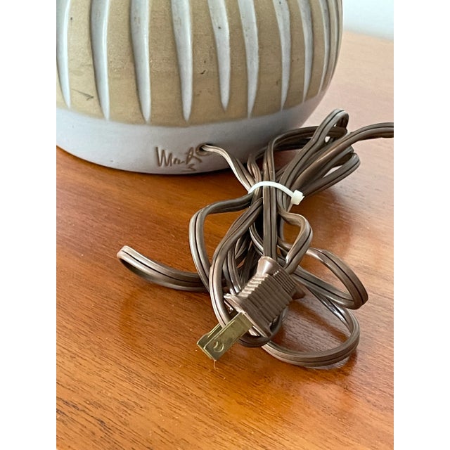 1960s Jane and Gordon Martz Ceramic Table Lamp For Sale In Philadelphia - Image 6 of 8