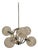 Space Age Brass Ceiling Lamp by Richard Essig, 1970s For Sale