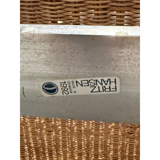 1980s 1980s Fritz Hansen Pk 20 Wicker Lounge Chair Designed by Poul Kjærholm For Sale - Image 5 of 5