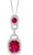 3.5 Carat Natural Burma Ruby and Diamond Pendant or Necklace in 18 Karat Gold For Sale - Image 18 of 18