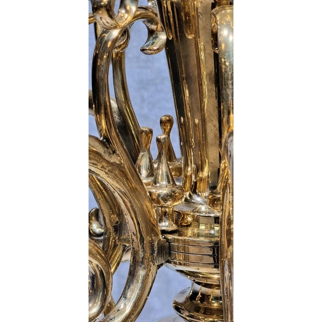 17th Century Dutch Brass Chandelier Candleholder For Sale - Image 15 of 18