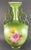 Offered here is a stunningly beautiful antique double-handled (scrolled) vase. There are hand painted images of roses on...