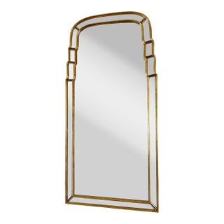 Rose Tarlow Melrose House Tiered Queen Anne Giltwood Mirror For Sale