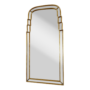 Rose Tarlow Melrose House Tiered Queen Anne Giltwood Mirror