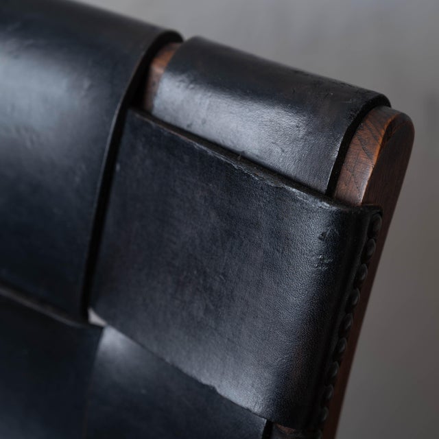 Pierre Lottier Leather Lounge Chair, 1960s For Sale - Image 18 of 18