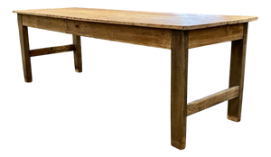 Antique Farmhouse Table in Fir and Chestnut, 1800s