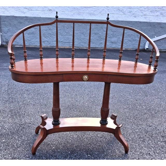 Ruder Brothers New York Duncan Phyfe Style Mahogany Writing Desk For Sale - Image 12 of 17