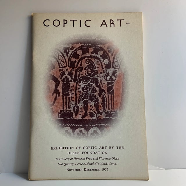 Maroon 1955 Coptic Art Olsen Foundation Book For Sale - Image 8 of 8