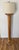 Rustic European Vintage Italian Wood Architectural Column Floor Lamp With Brass Finial For Sale - Image 3 of 11