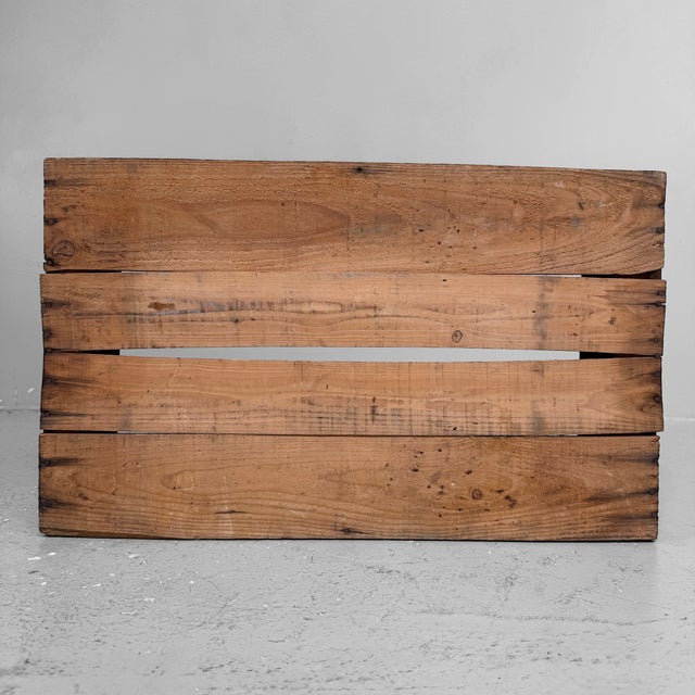 Japanese Miyagi Shōwa Wooden Fisheries Crate, 1960 For Sale - Image 10 of 11