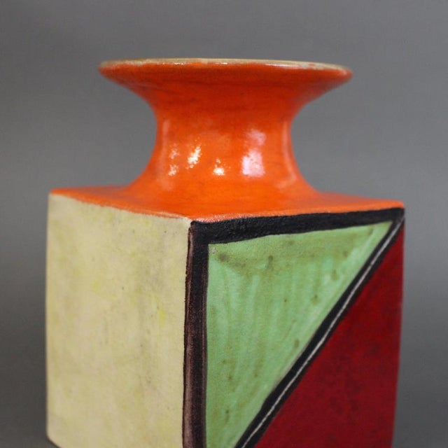 Vintage Italian Sculptural Vase by Bruno Gambone, 1970s For Sale - Image 16 of 18